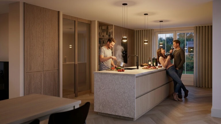 Brainstormsessie ruimtelijke indeling design keuken Scandinavisch chique