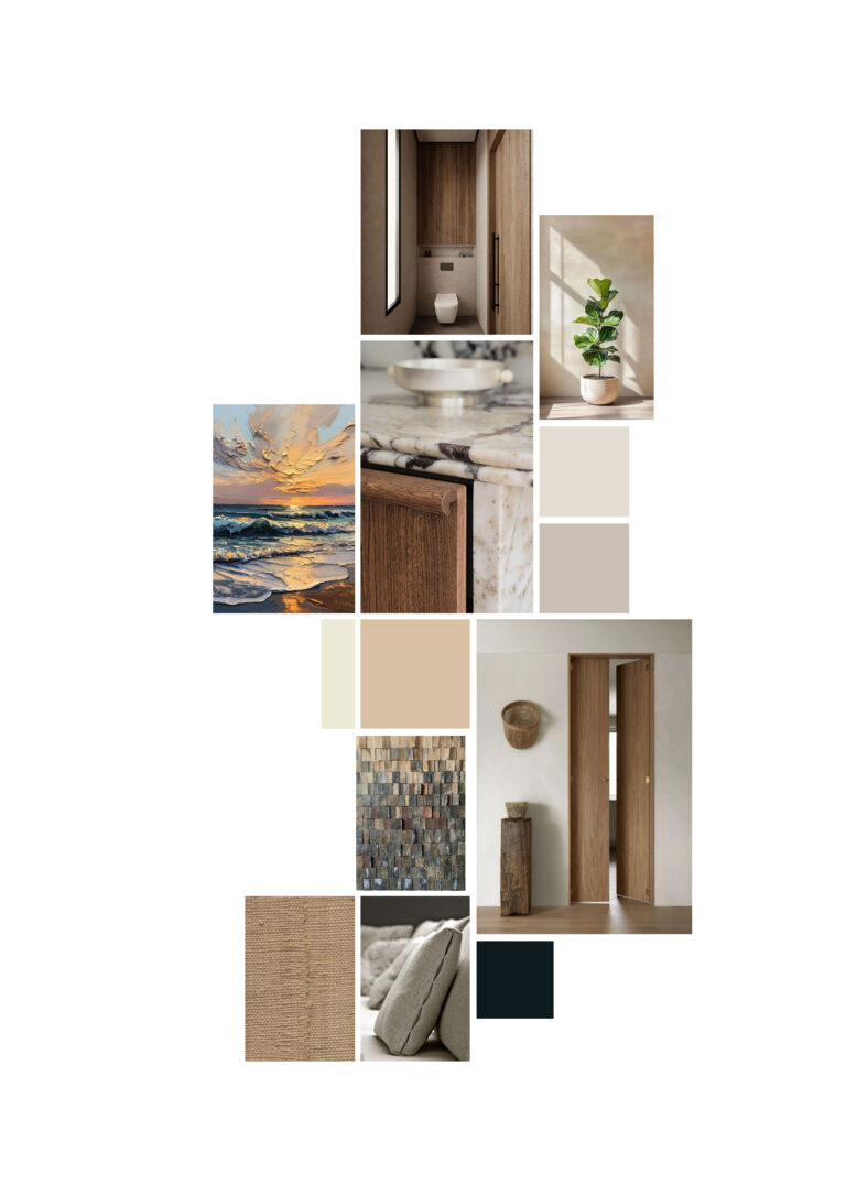 Moodboard warm en natuurlijk interieurontwerp