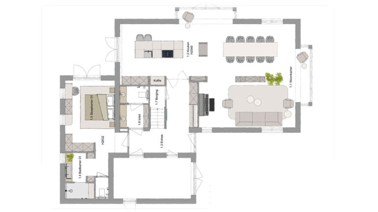 Plattegrond indelingsplan brainstormsessie ruimtelijke indeling Dronten